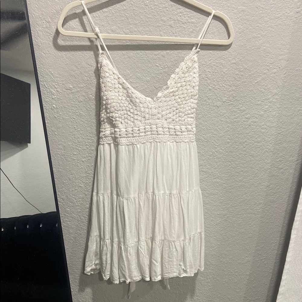 Miami White Crochet Summer Dress